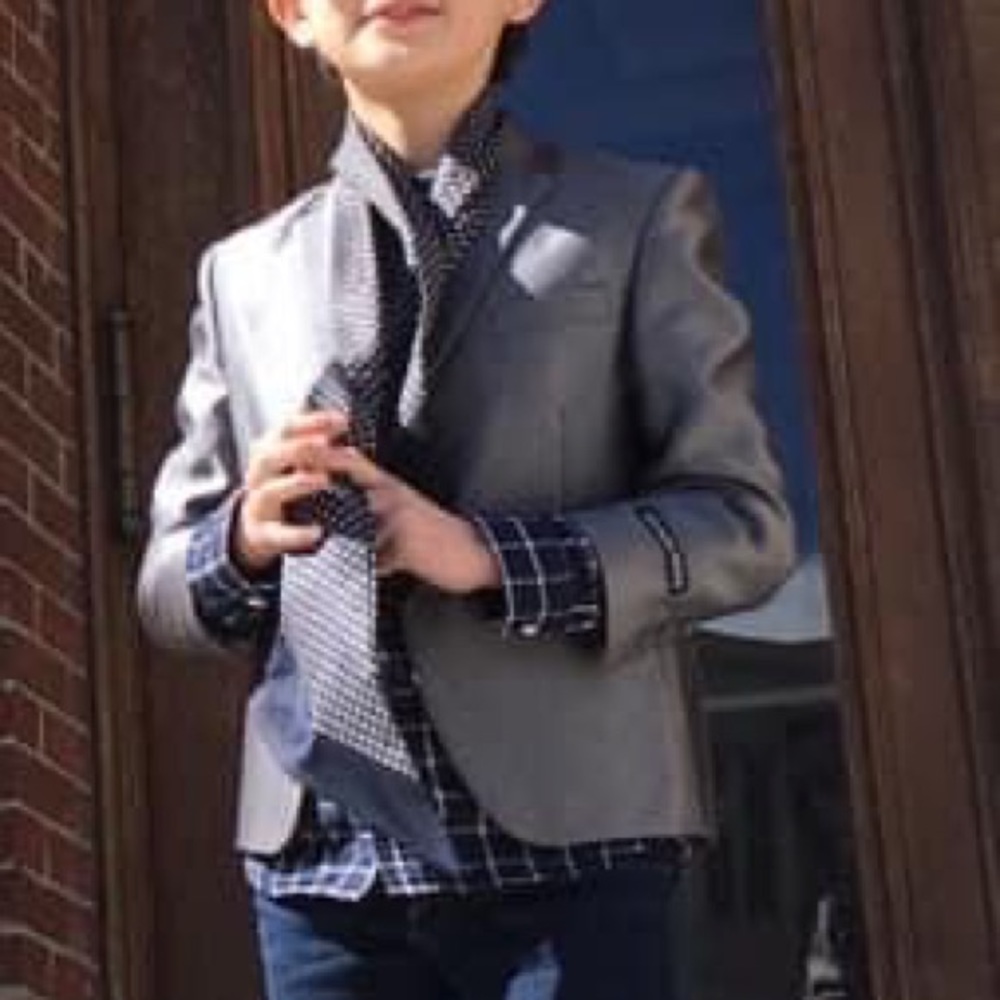 Akademiks Silver Kids Blazer
